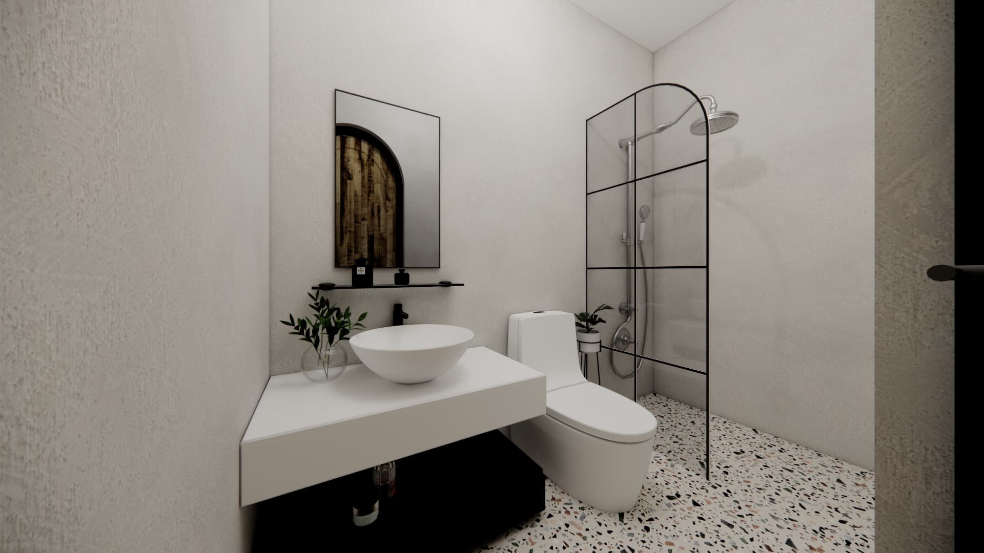 Thumbnail of Kamar Mandi Modern di Villa