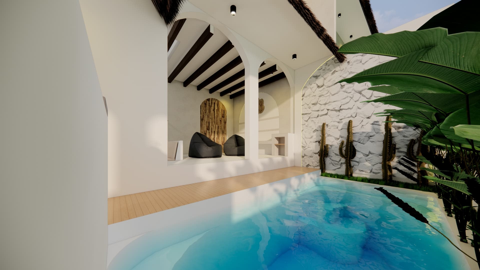 Kolam Renang Pribadi Villa